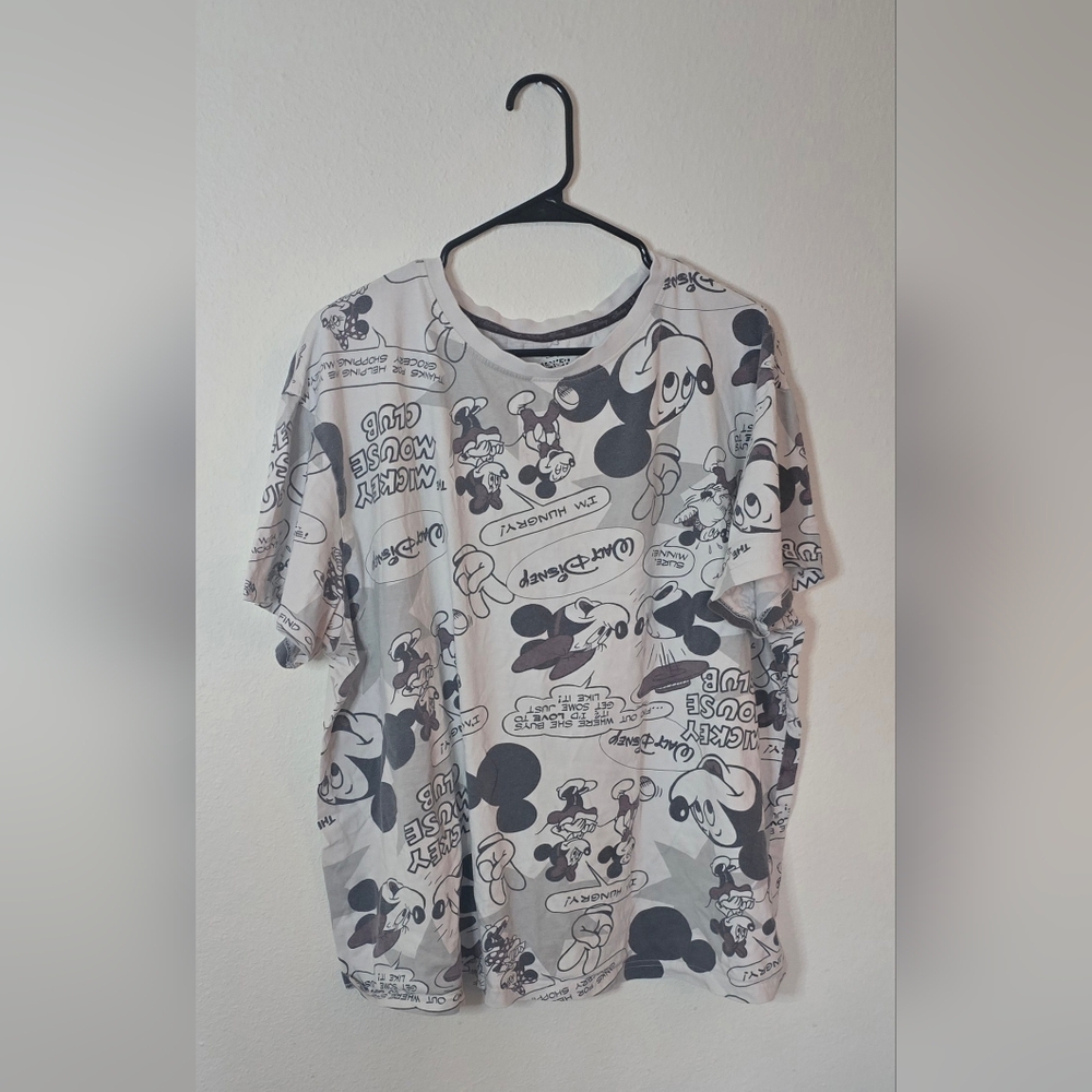 Disney Mickey Mouse Pajama Set Primark Loungewear Sleepwear Gray XL